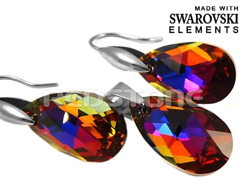 Sada Swarovski Elements RED8050